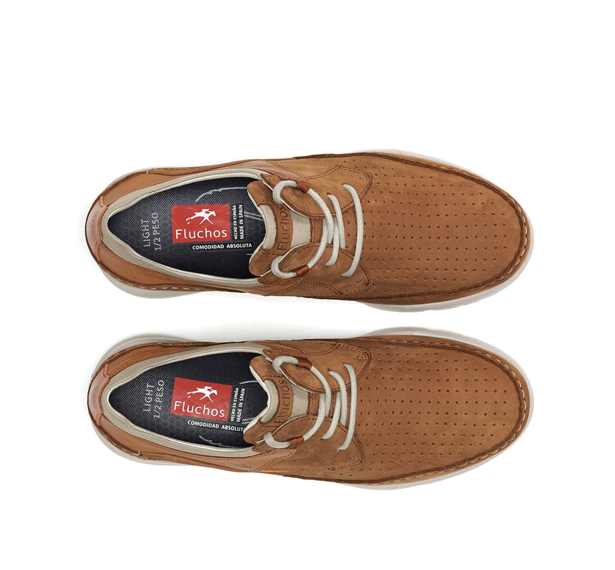 Fluchos Daryl F1455 chaussures homme marron cuir