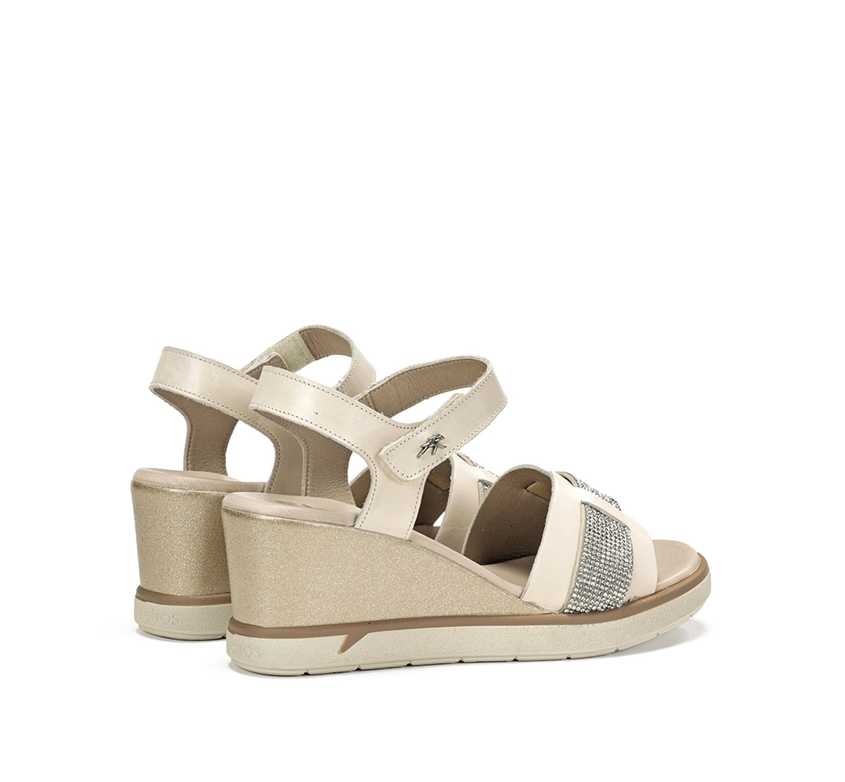 Fluchos Smash F1975 sandale taupe compensée femme
