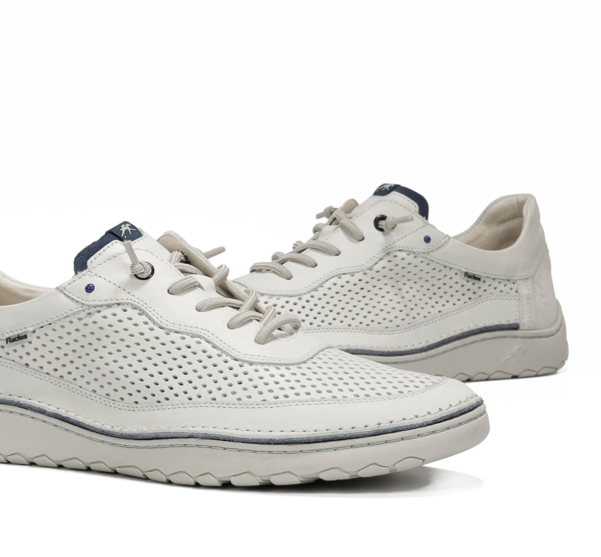 Fluchos Lenox F2219 baskets homme blanc confort large