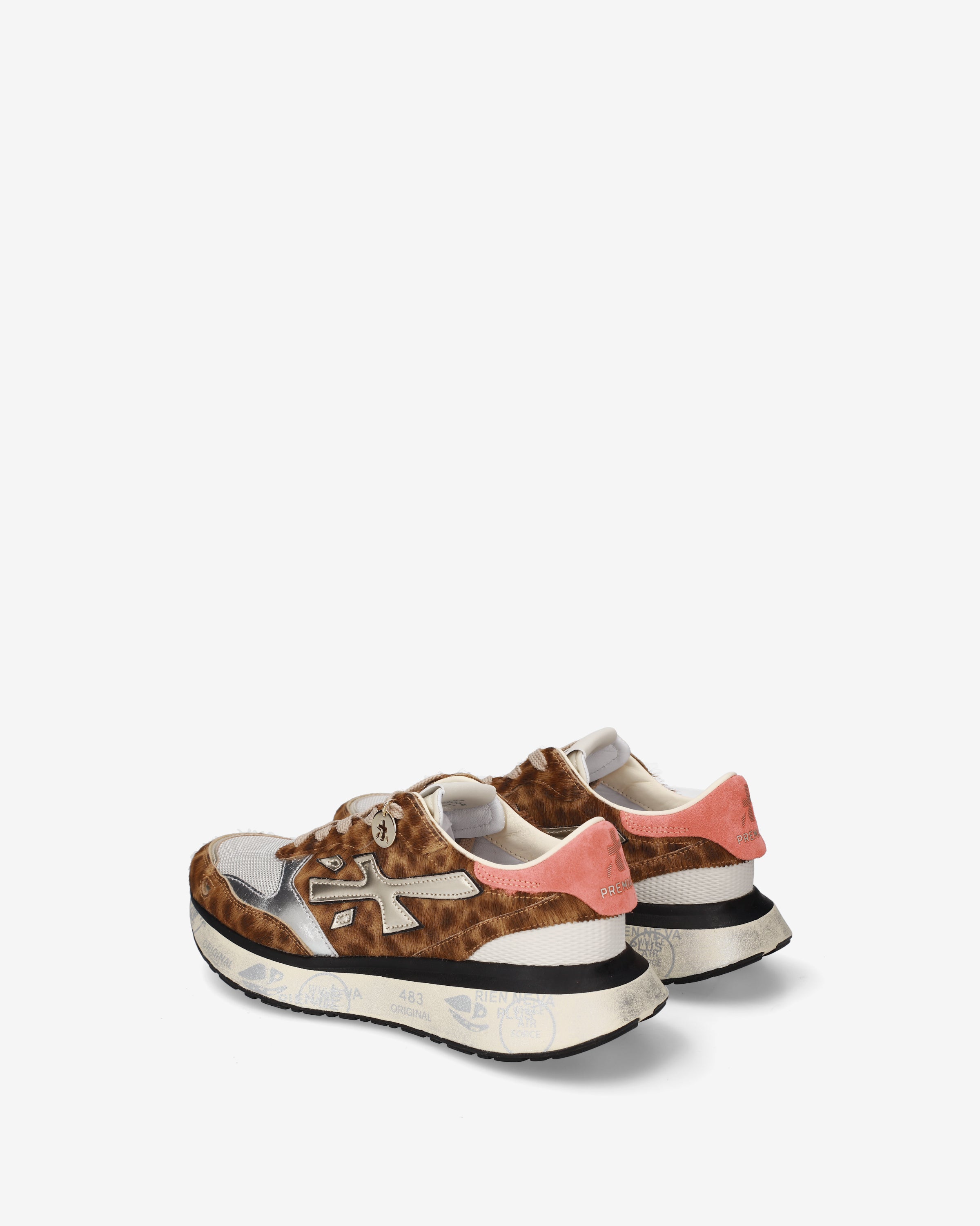 Premiata Lauryn 8530 sneakers pony marron femme