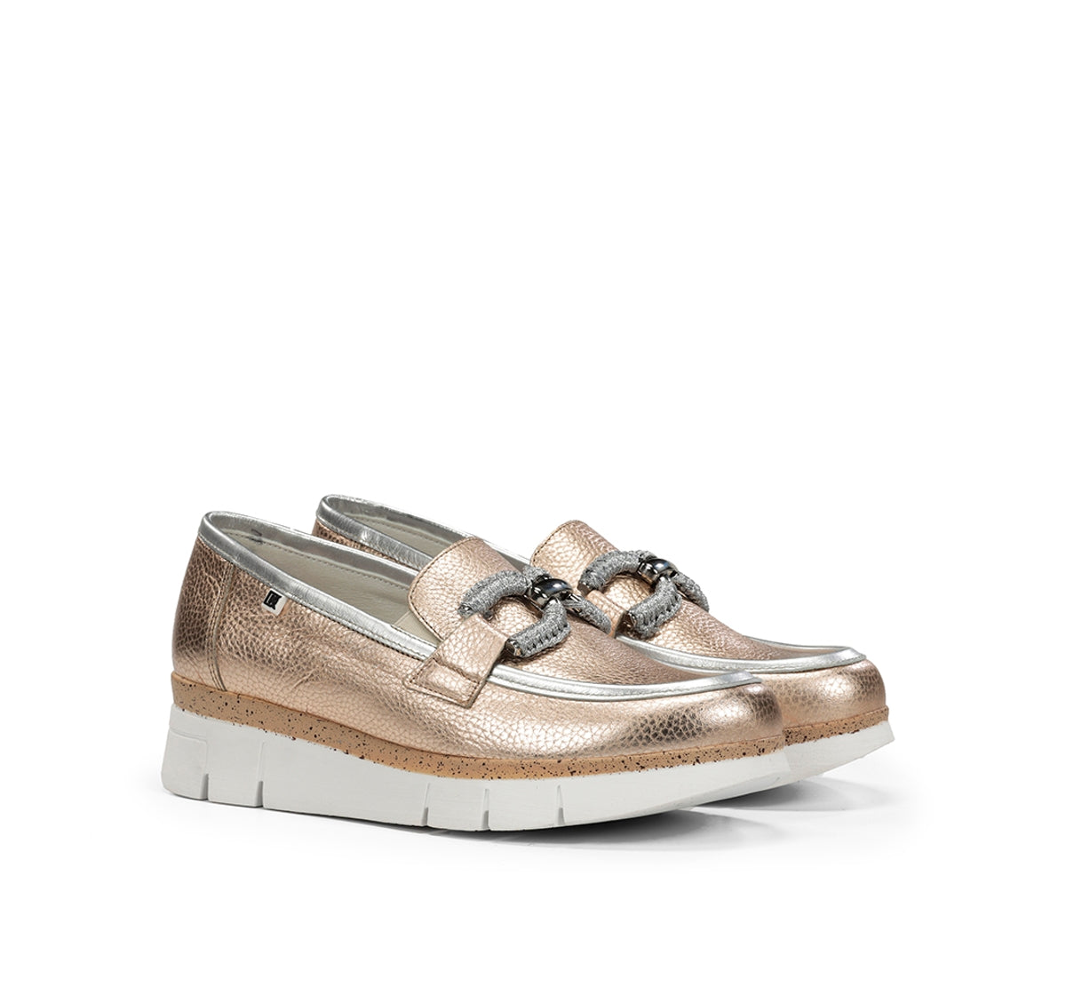 Dorking India D9298 mocassins femme doré