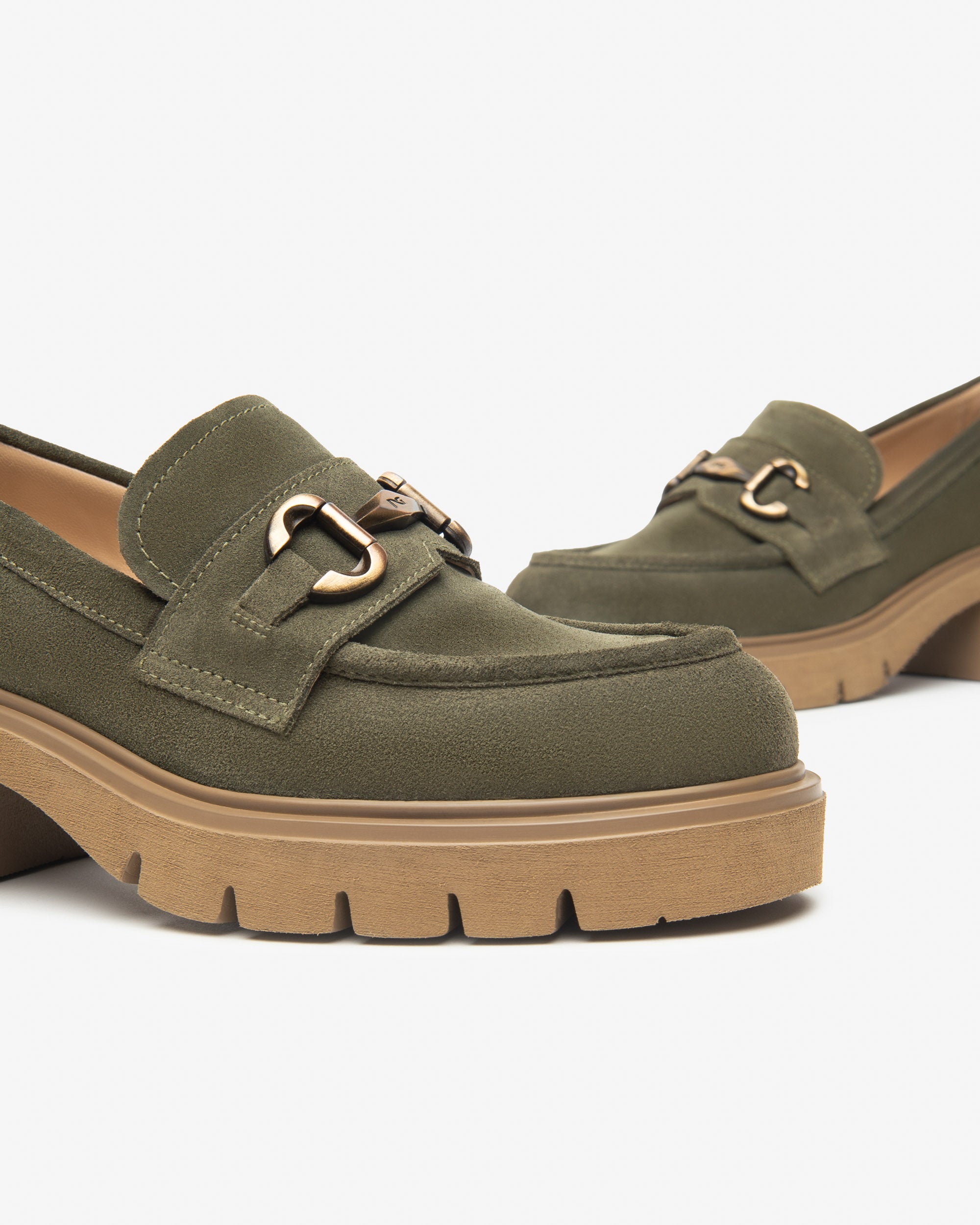 Nero Giardini Loafers mocassins daim femme talon 60mm