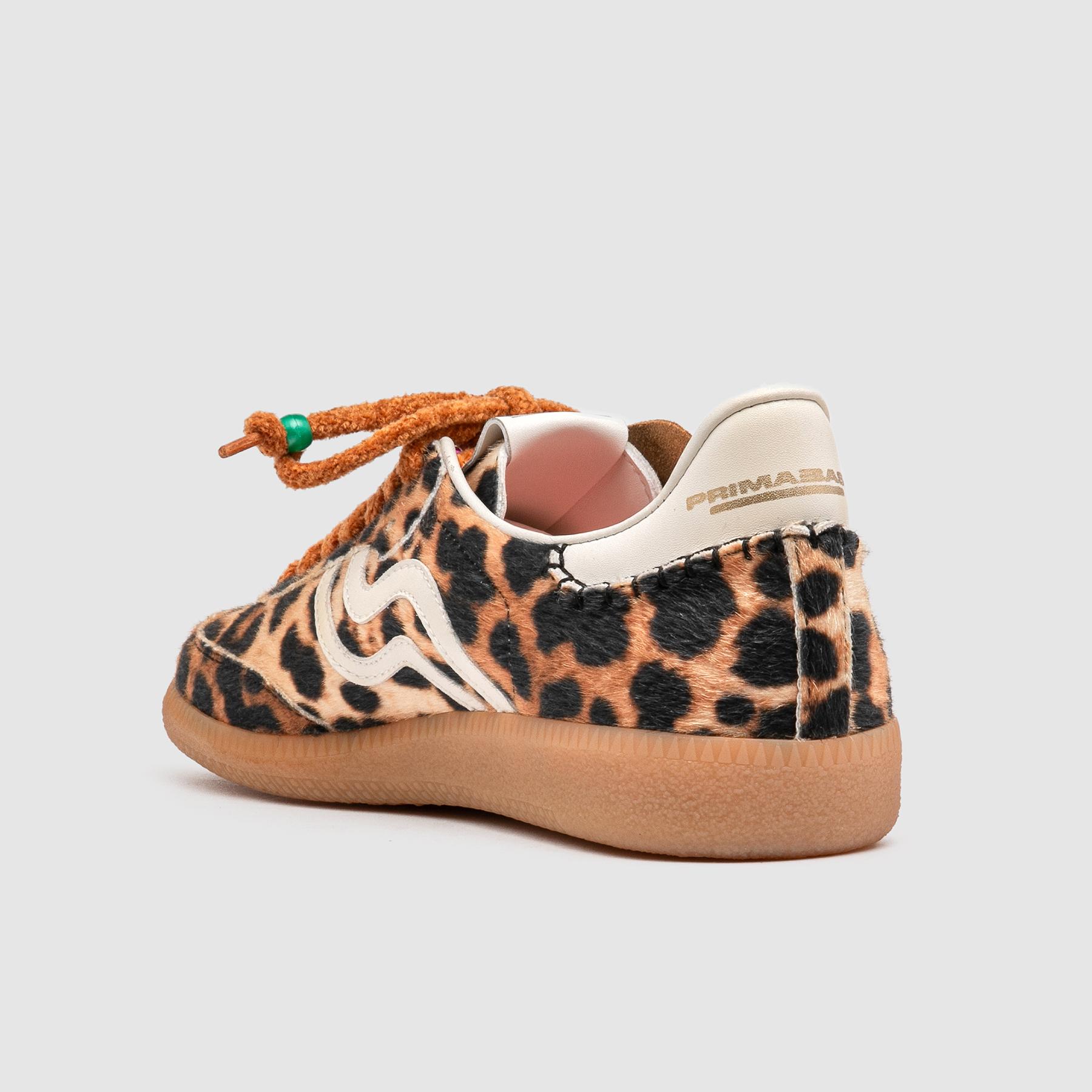 Primabase Polo sneakers cuir blanc femme