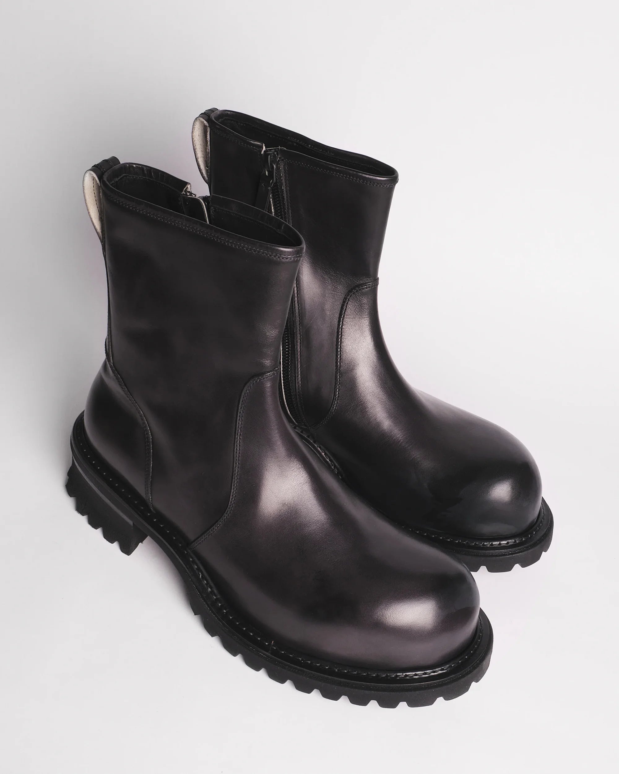 Premiata 007 boots homme cuir semelle crantée