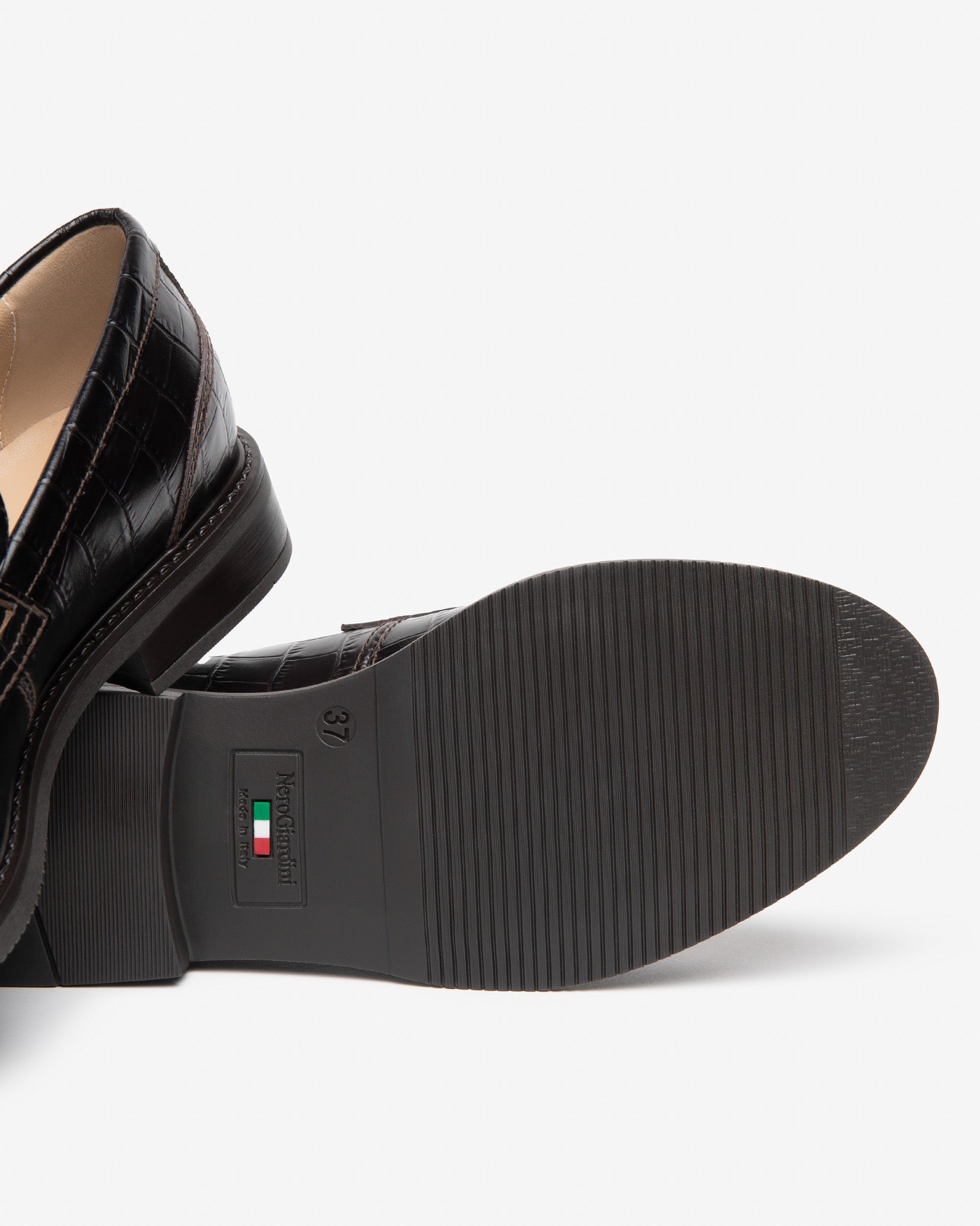 Nero Giardini Loafers mocassins femme cuir croco