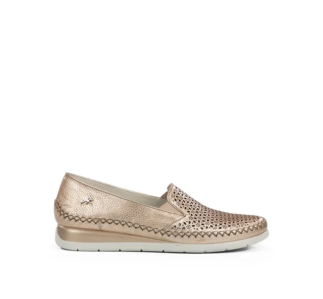 Fluchos Sella F2144 slip on doré compensé femme