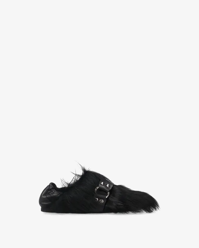 Premiata Garda Black slip-on femme noir poney clouté