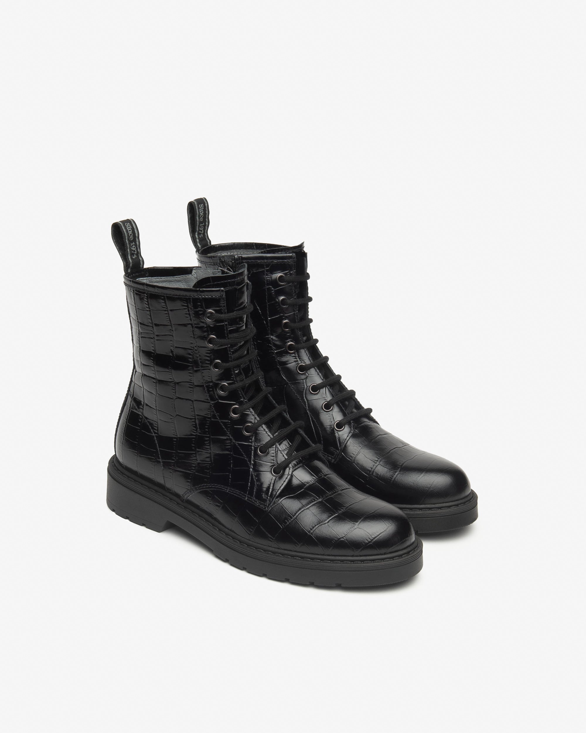 Nero Giardini Combat Boots rangers cuir femme