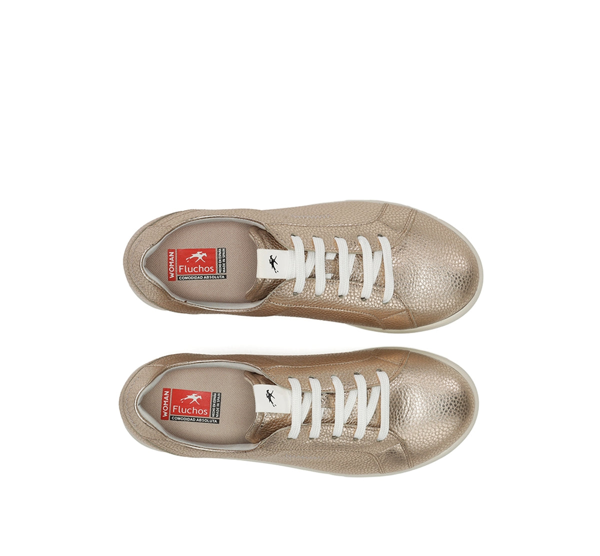 Fluchos Party F2438 baskets femme doré souples