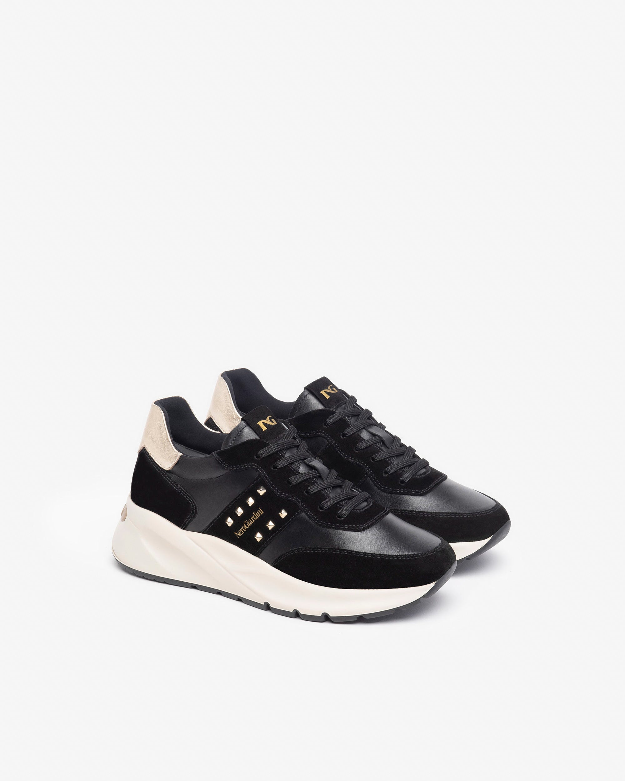 Nero Giardini Sneakers baskets cuir daim femme