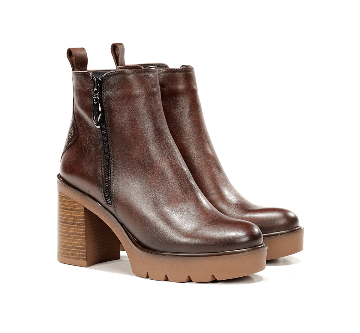 Dorking Alert D9562 bottines marron talon femme