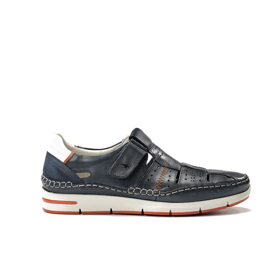 Fluchos Yannic F1444 sandale homme bleu lacets