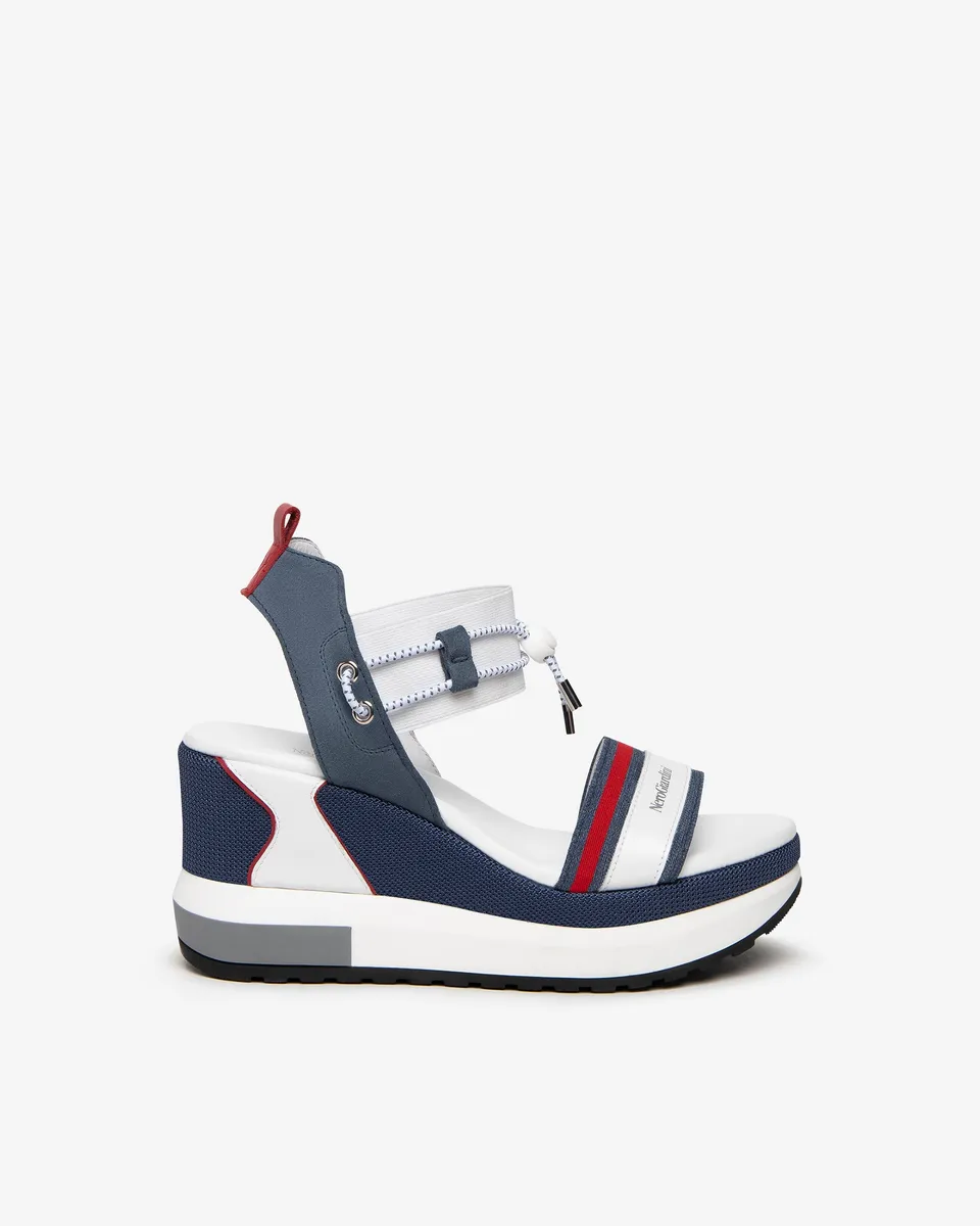Nero Giardini Sandales cuir femme tissu été