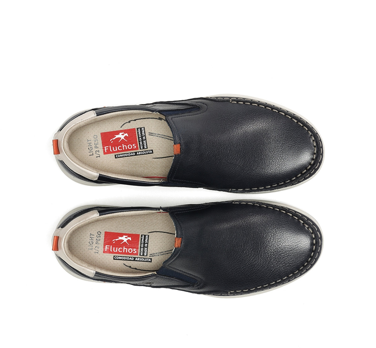 Fluchos Kai F1985 slip on bleu homme sans lacet