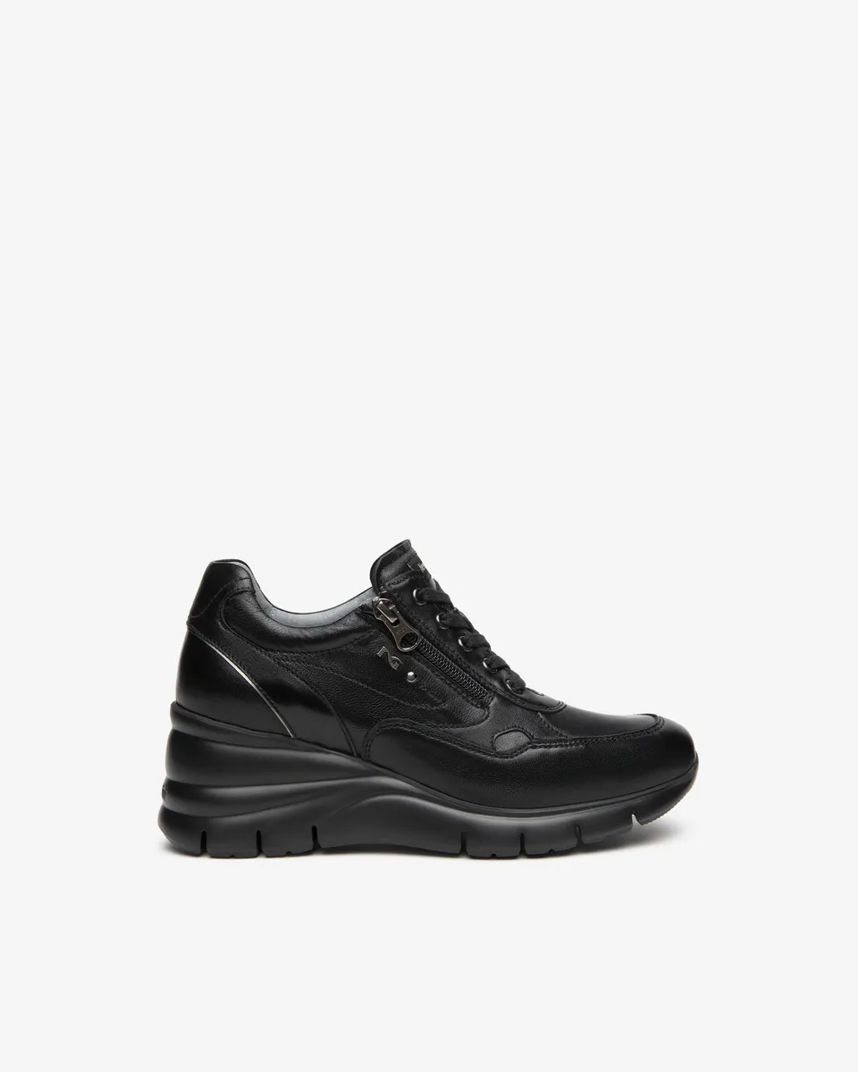 Nero Giardini Sneakers baskets femme cuir compensée 38