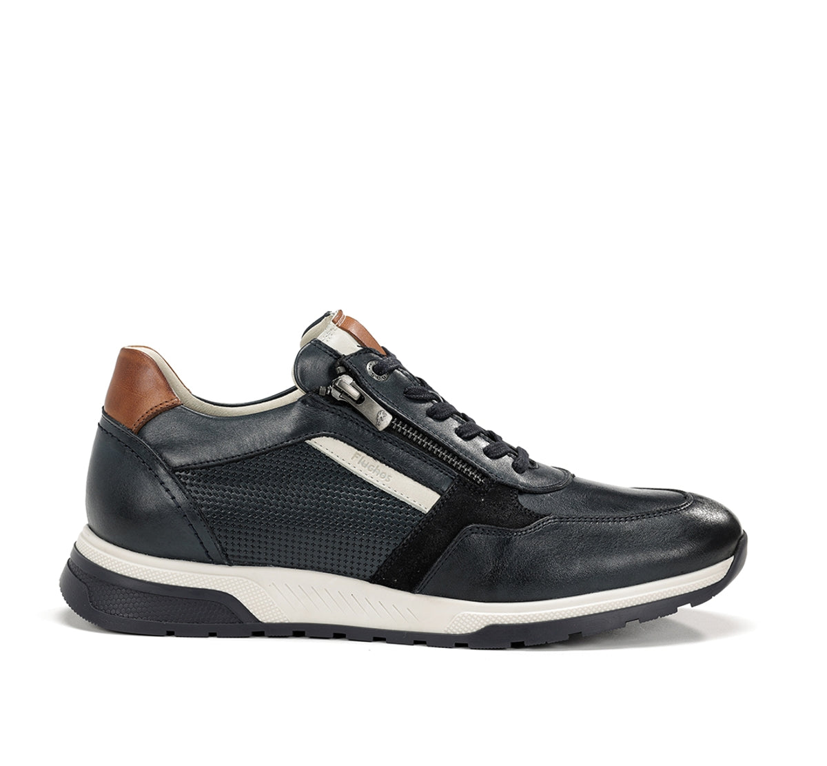 Fluchos Louis F1752 basket homme bleu cuir