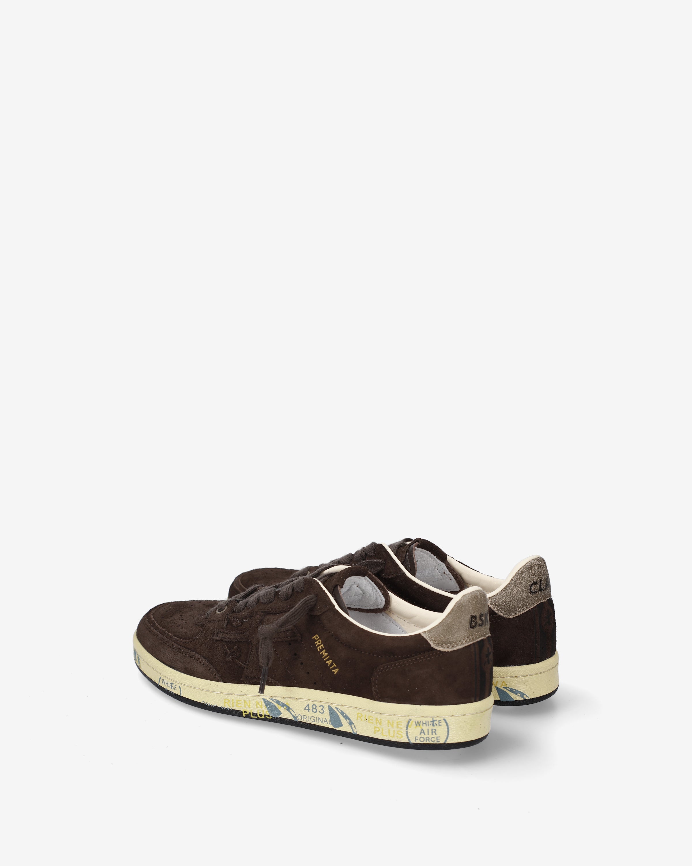 Premiata Bskt Clayd 8446 baskets marron foncé femme