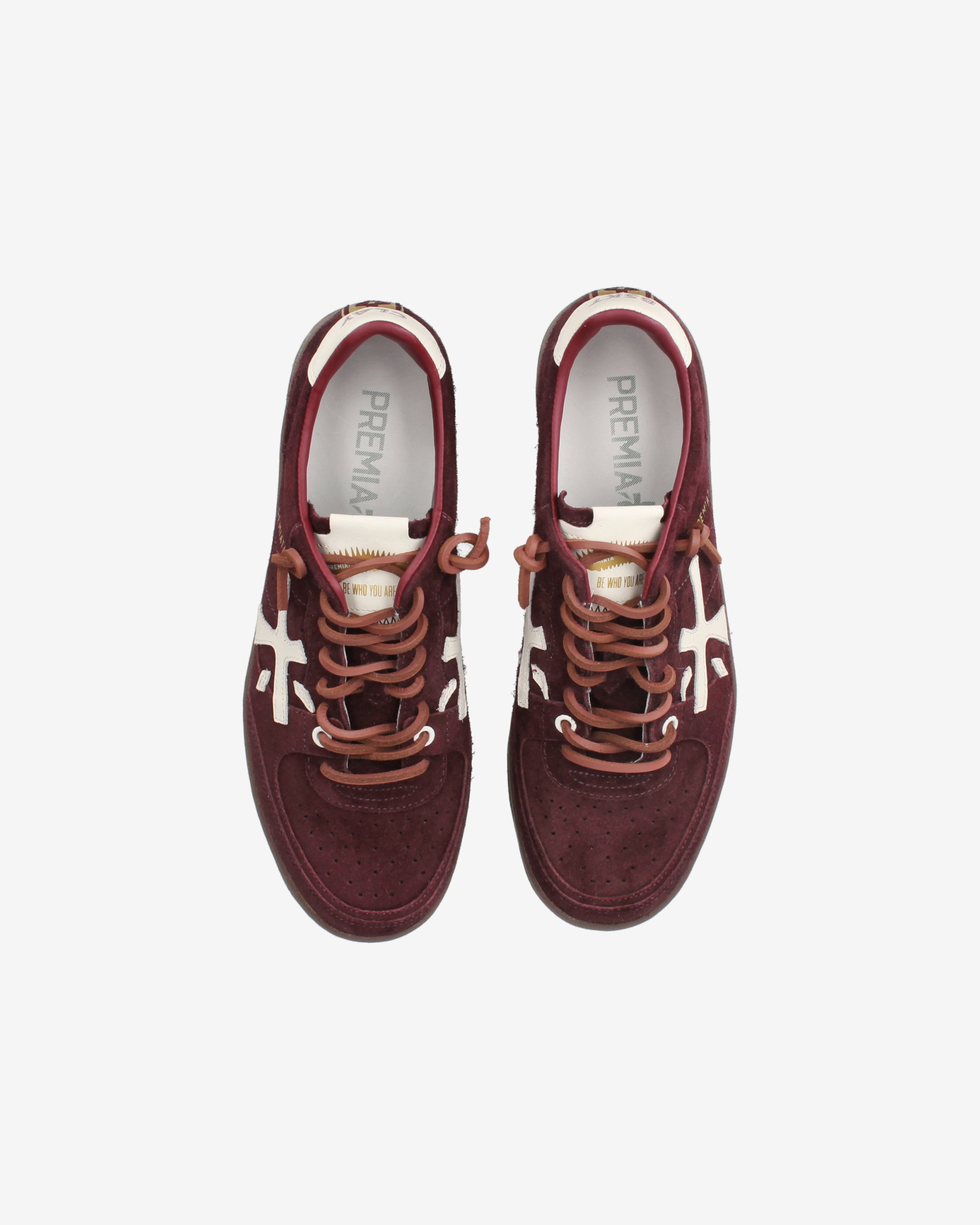 Premiata Bskt Clayd 7688 baskets femme bordeaux cuir