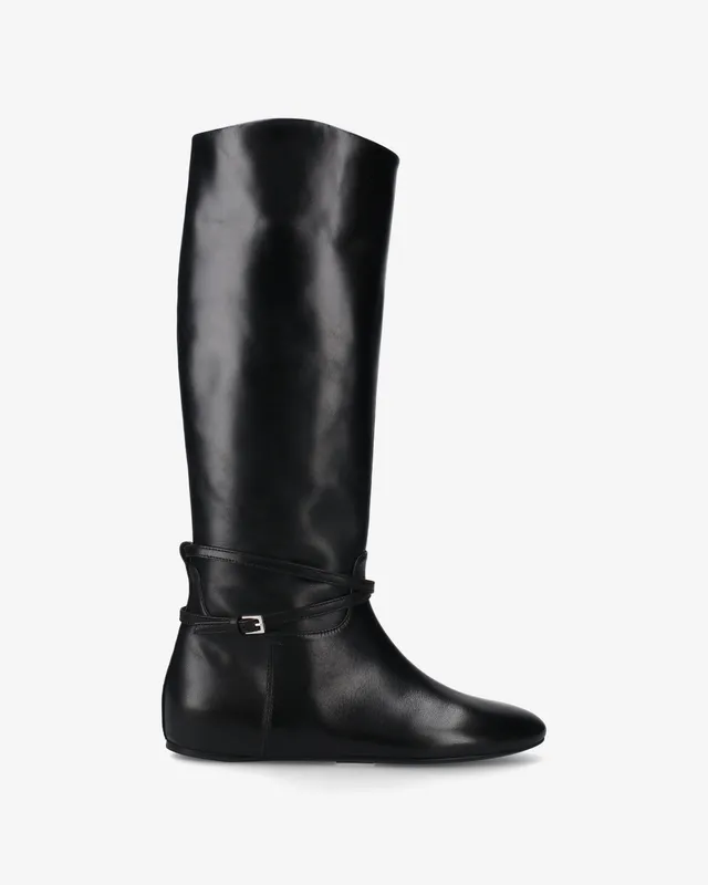 Premiata Derby chaussures cuir noir plates femme
