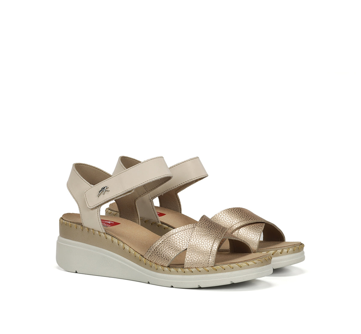 Fluchos Leza F2139 Sandales Femme Doré Confort