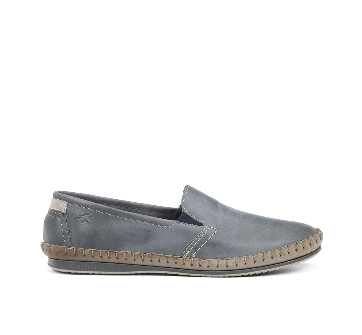 Fluchos Bahamas 8264 mocassin bleu homme sans lacets
