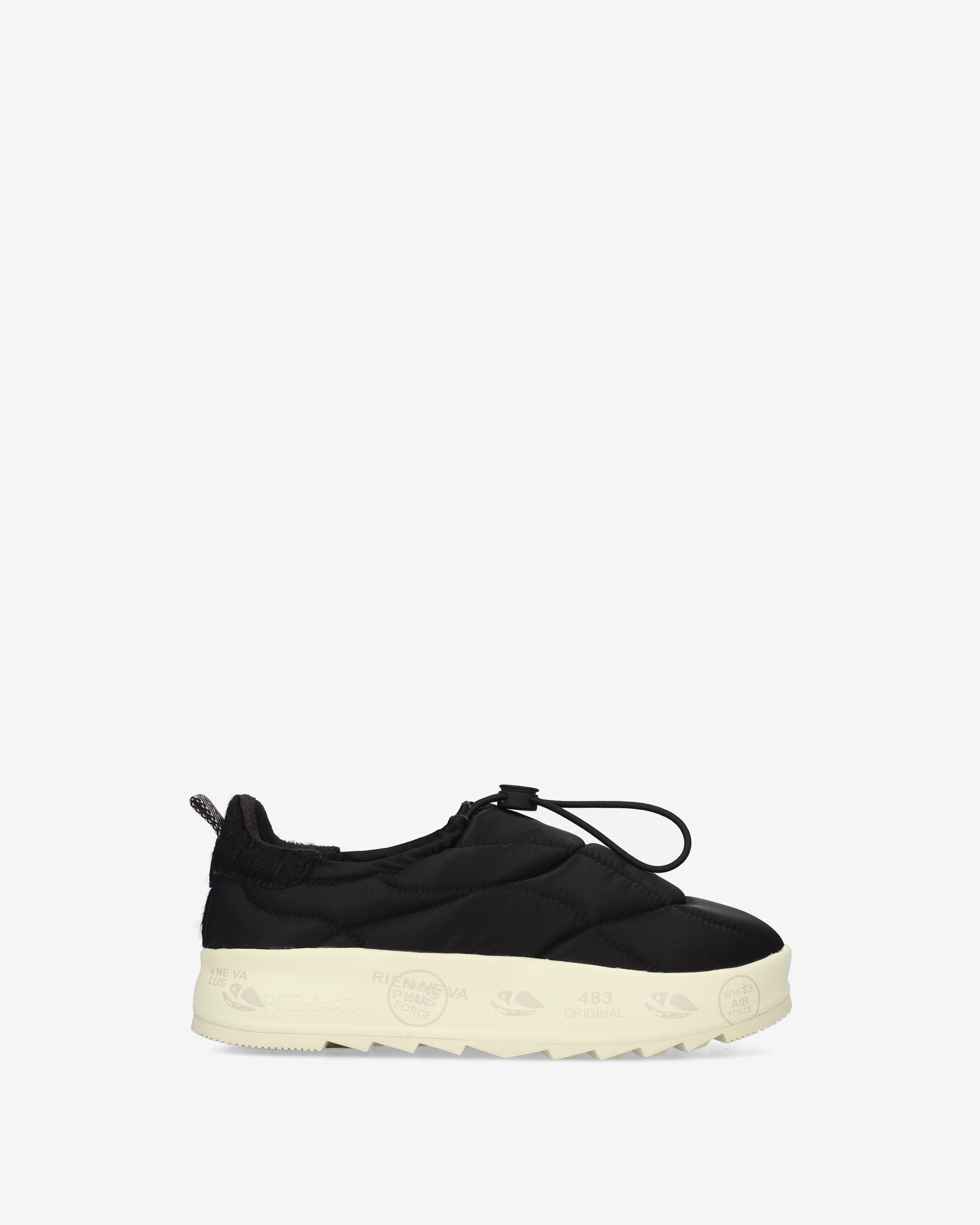 Premiata Puffyd 8689 baskets noir matelassé