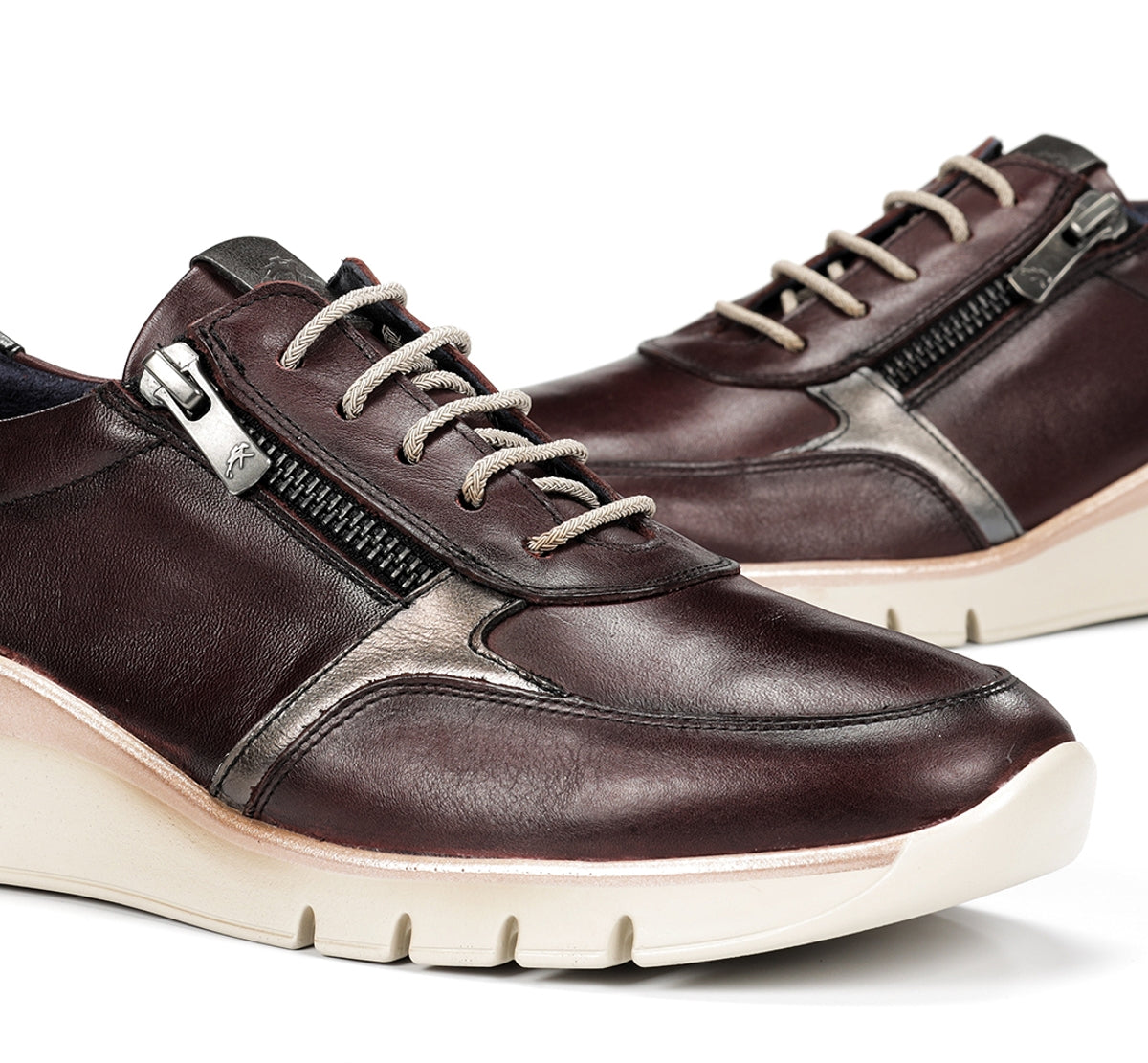 Fluchos Union F2070 baskets bordeaux femme confort