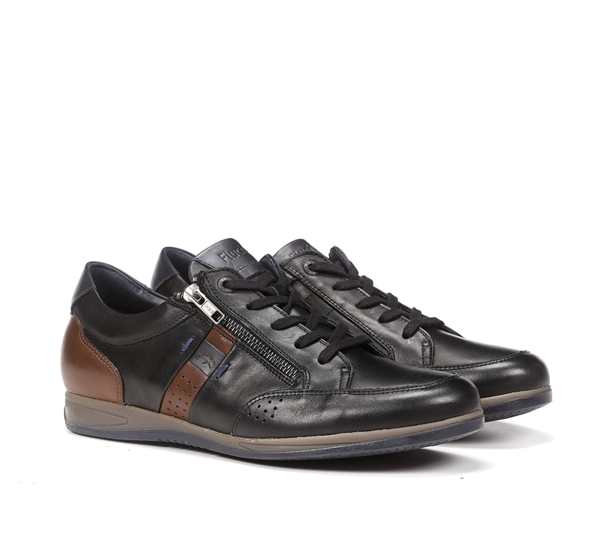 Fluchos Daniel F1281 Derbies Cuir Noir Homme