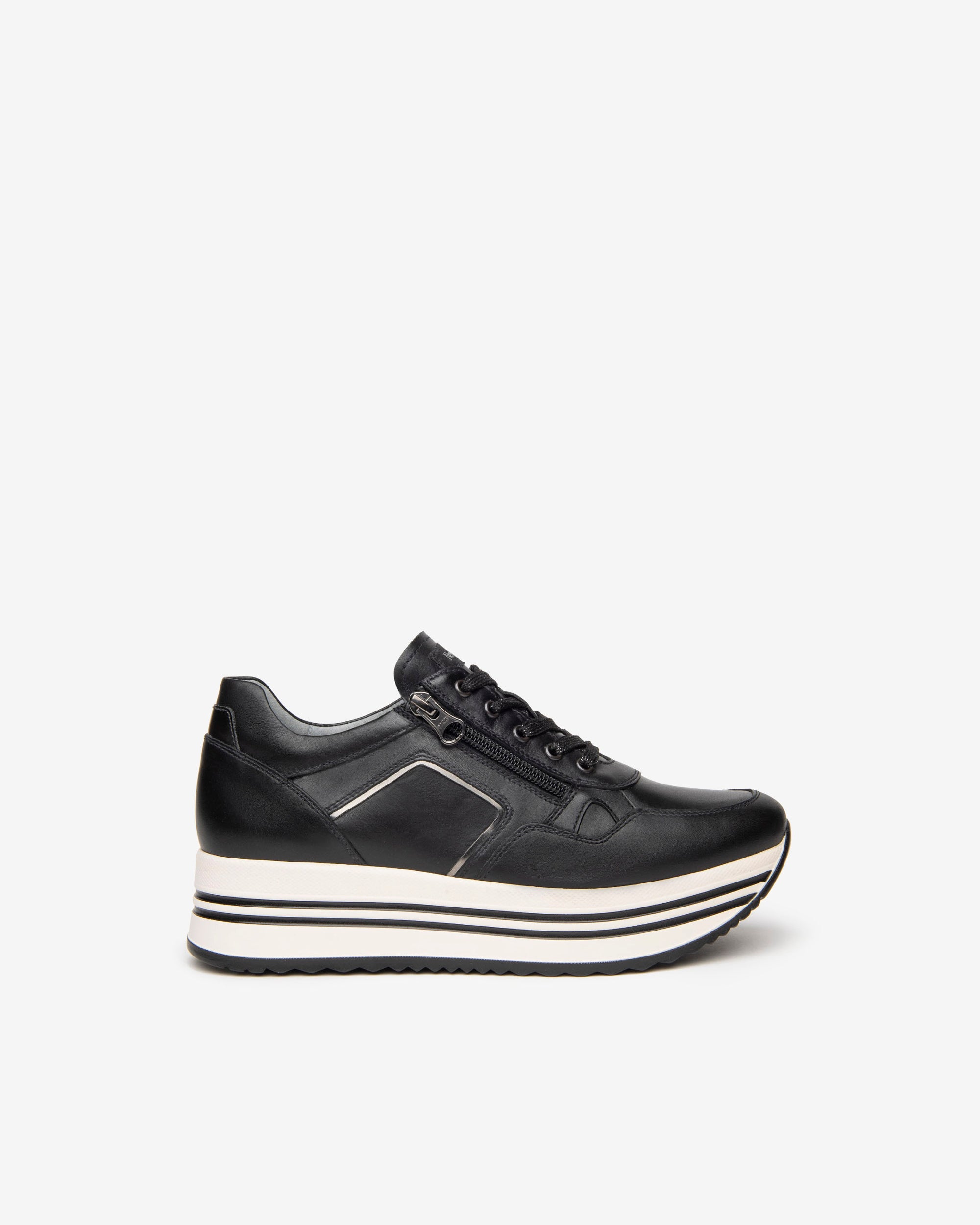 Nero Giardini Sneakers Baskets Femme Cuir Plateforme 38