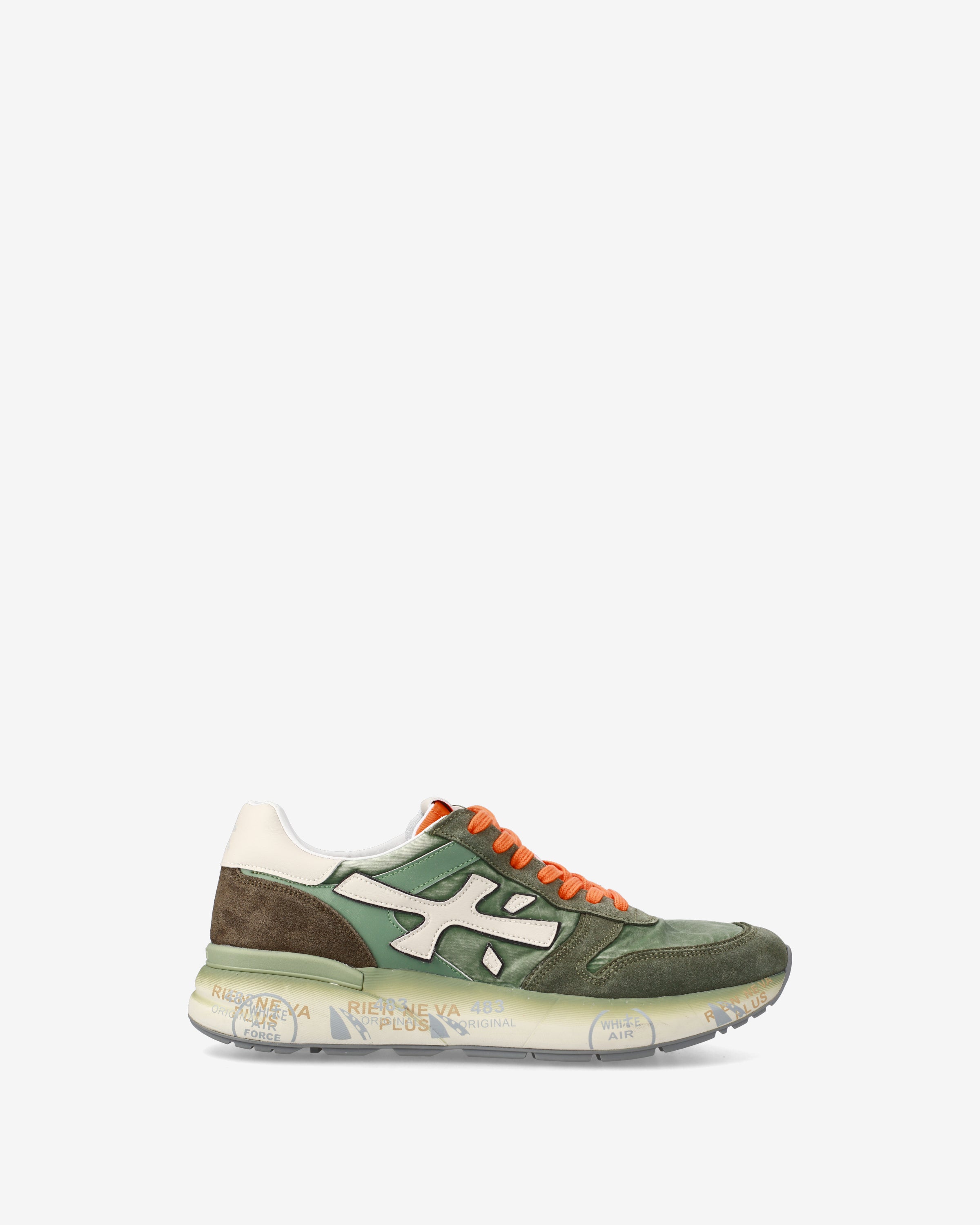Premiata Mick 7244 baskets homme daim vert sauge