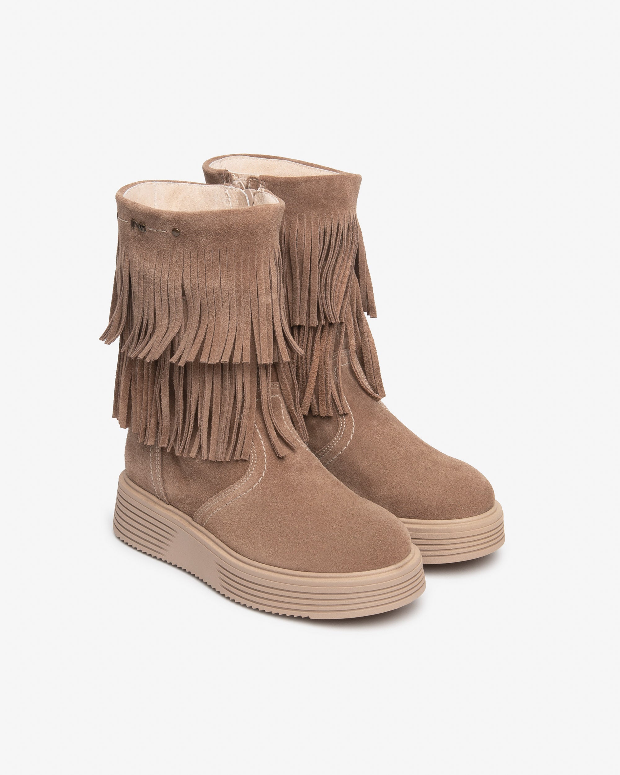 Nero Giardini Ankle Boots Bottines Daim Fille Franges Zip