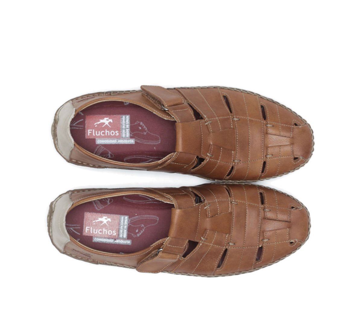 Fluchos Dorian F1175 Sandale Marron Homme Cuir