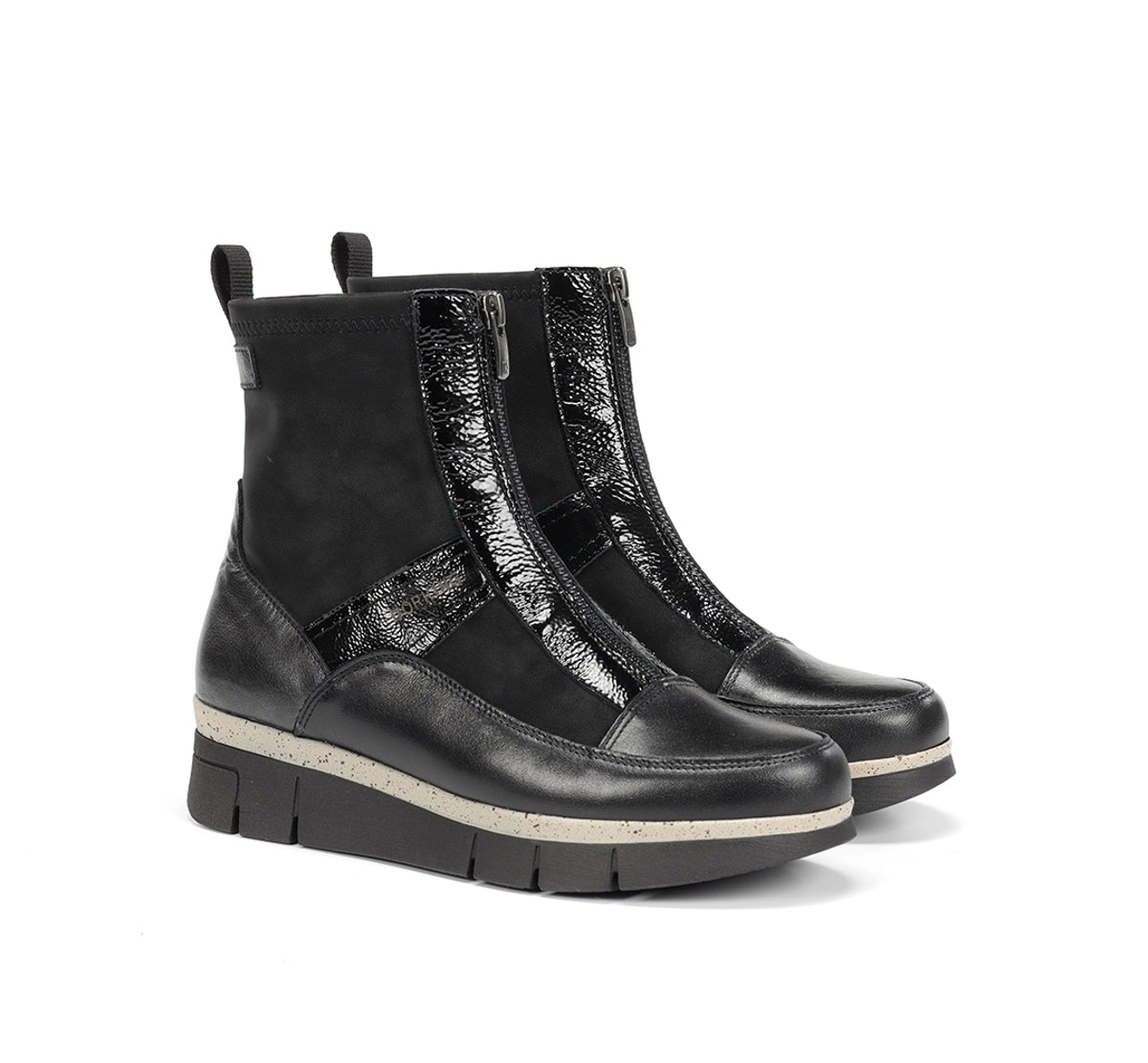 Dorking India D9331 bottines noir femme confort