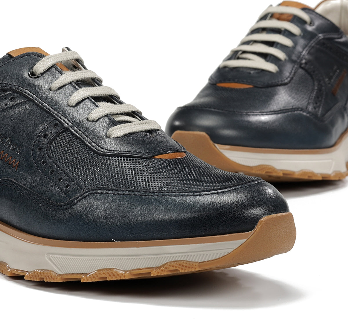 Fluchos Walter F2090 basket bleu cuir homme