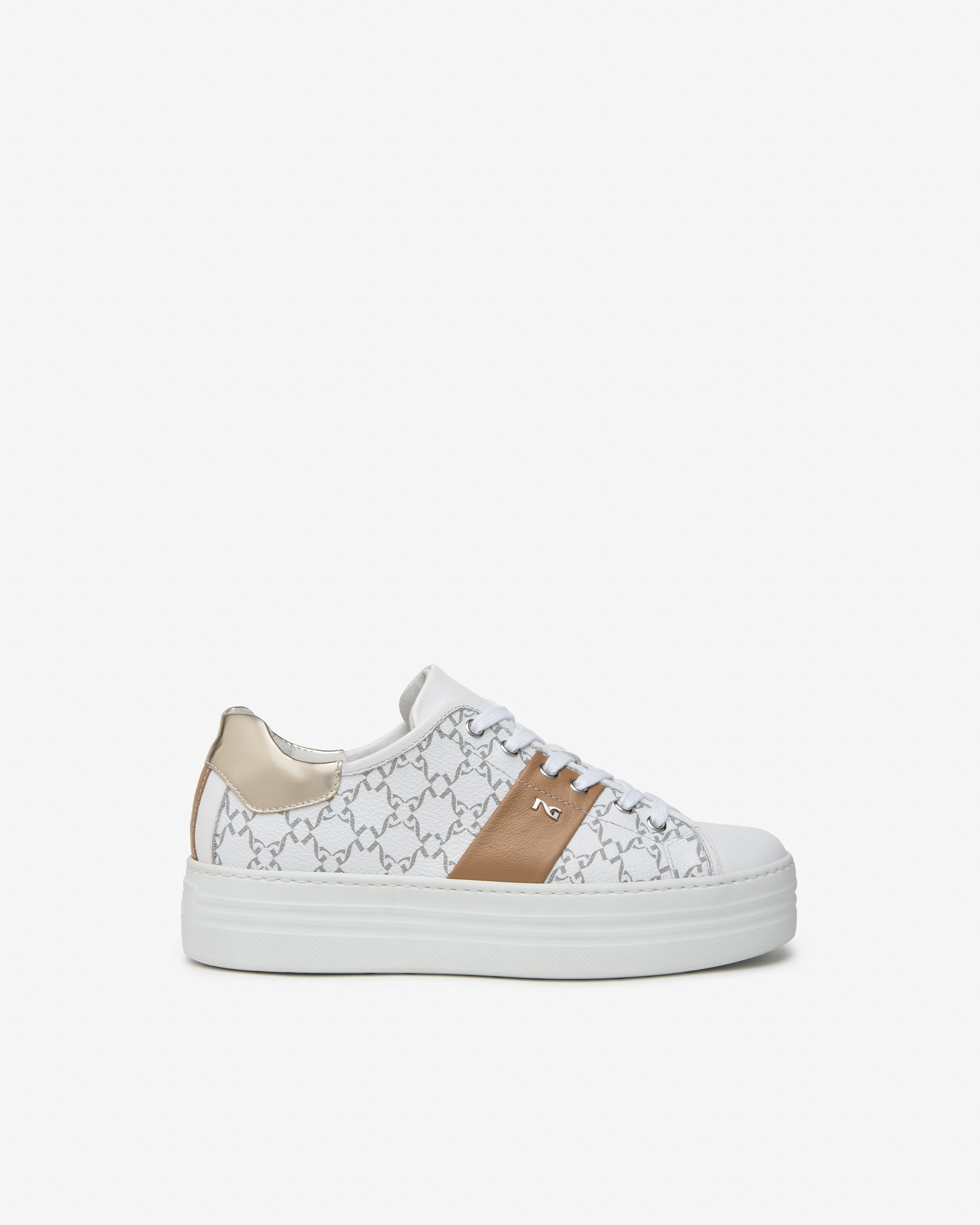 Nero Giardini Sneakers baskets femme cuir tissu pointure