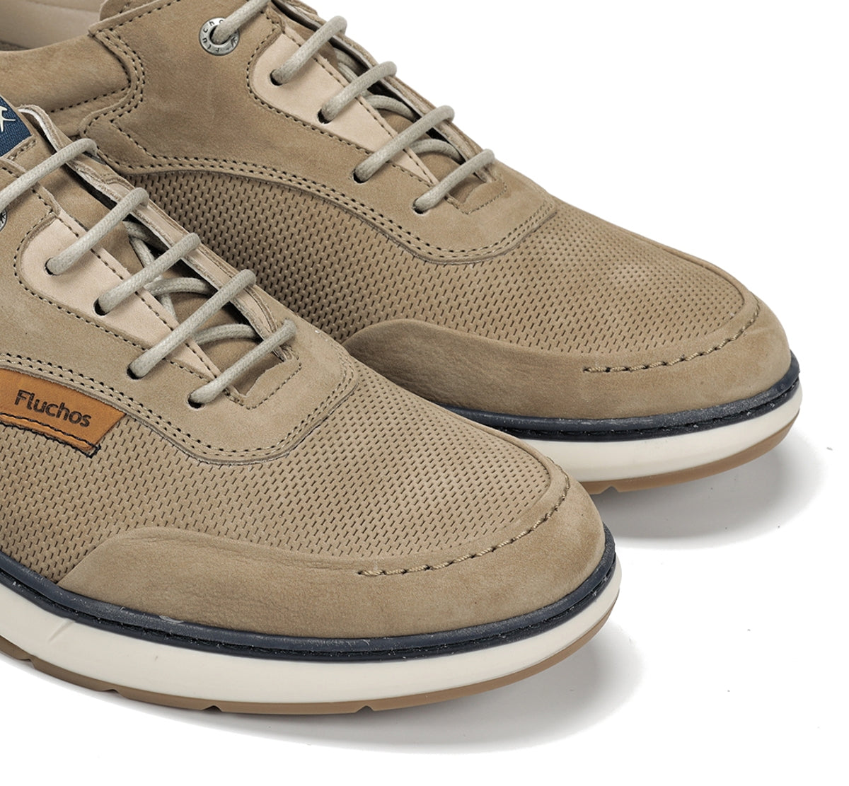 Fluchos Jeff F2210 chaussures taupe homme cuir