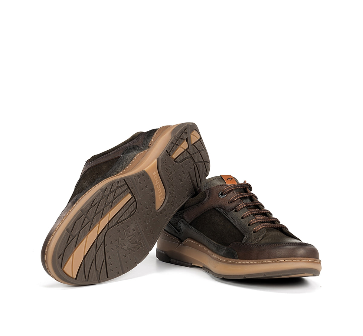 Fluchos Jeff F2279 baskets homme vert à lacets