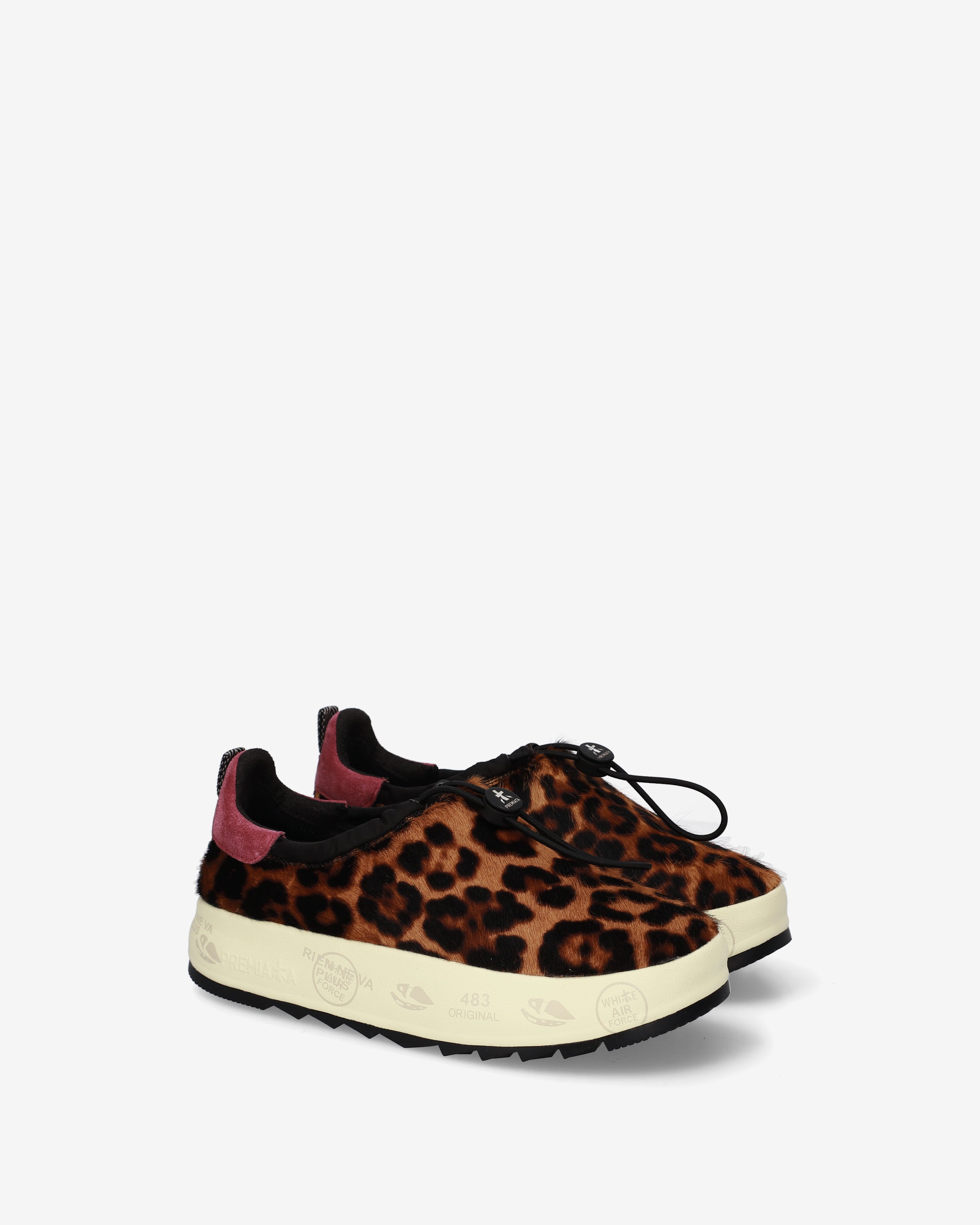 Premiata Puffyd 8682 sneakers femme animal bordeaux
