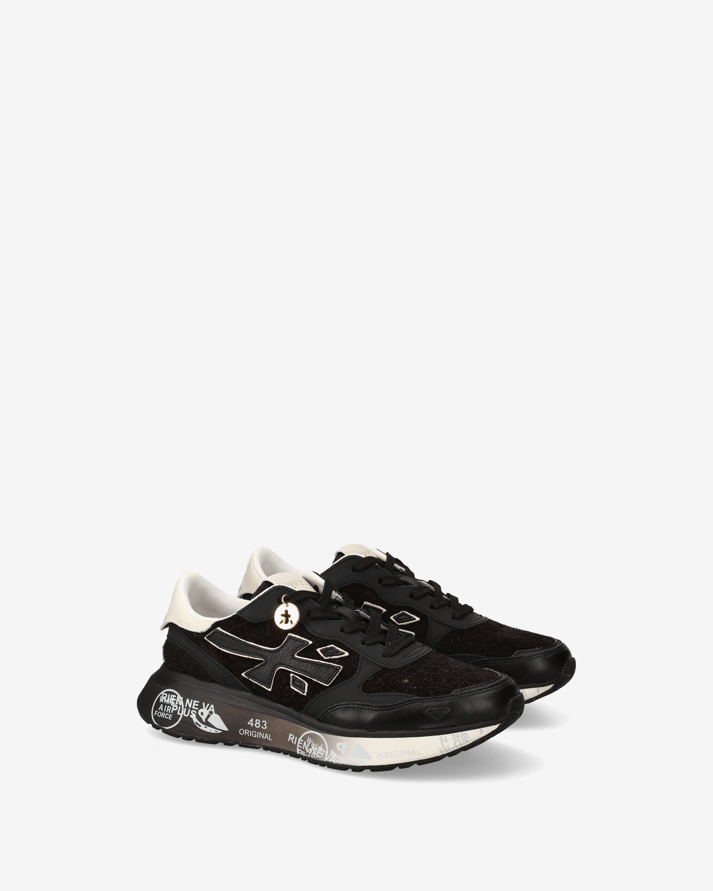 Premiata Lauryn 7803 baskets noir poney femme