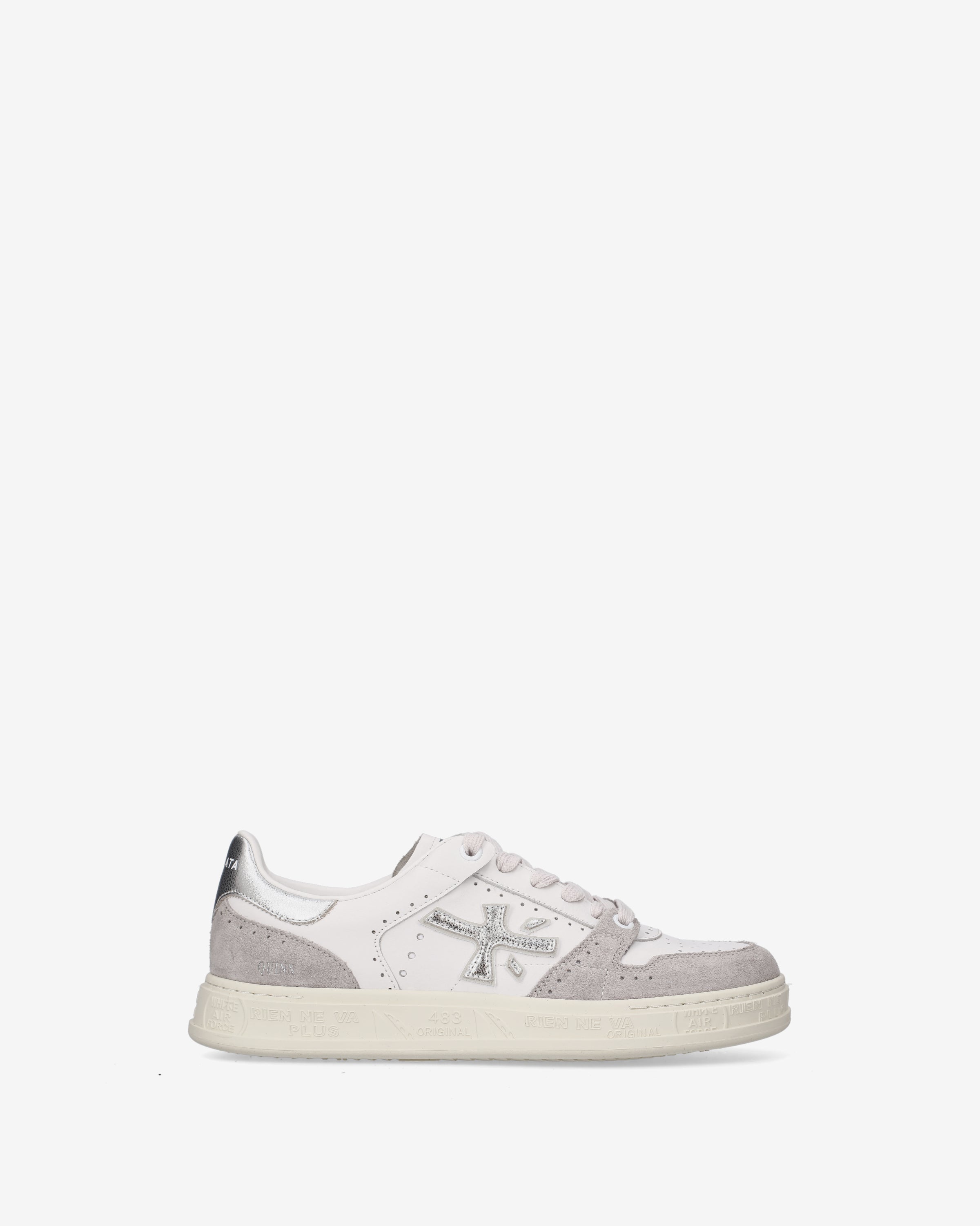 Premiata Quinnd 8642 sneakers femme blanc crème argent