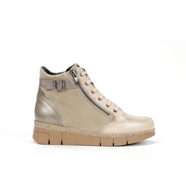 Dorking by Fluchos India D9329 Bottine Taupe Femme Sport