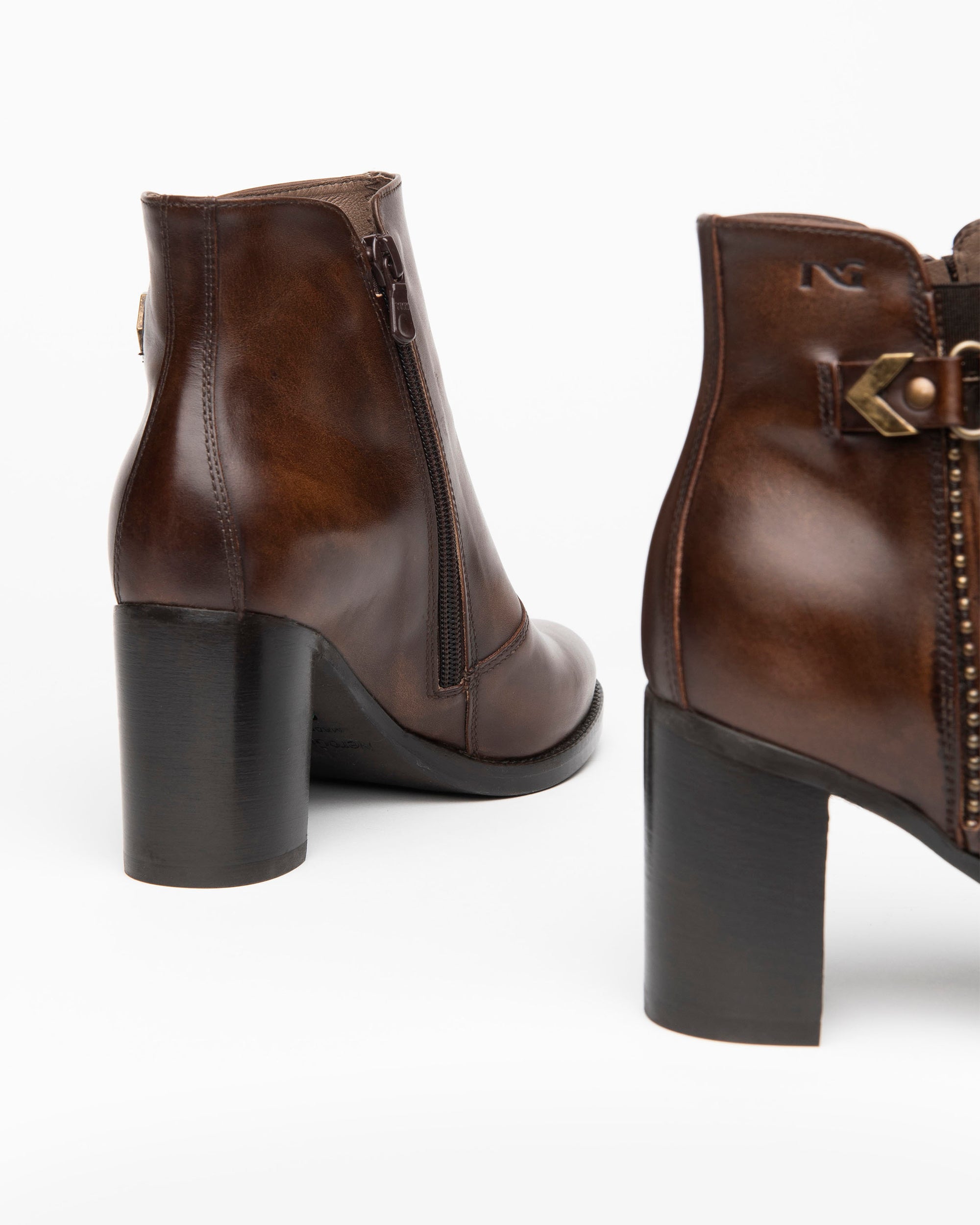 Nero Giardini Ankle Boots bottines cuir talon 7,5 cm 38