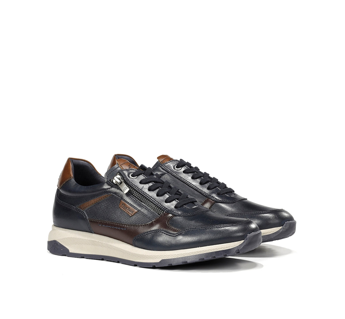 Fluchos Karter F2530 baskets homme bleu cuir