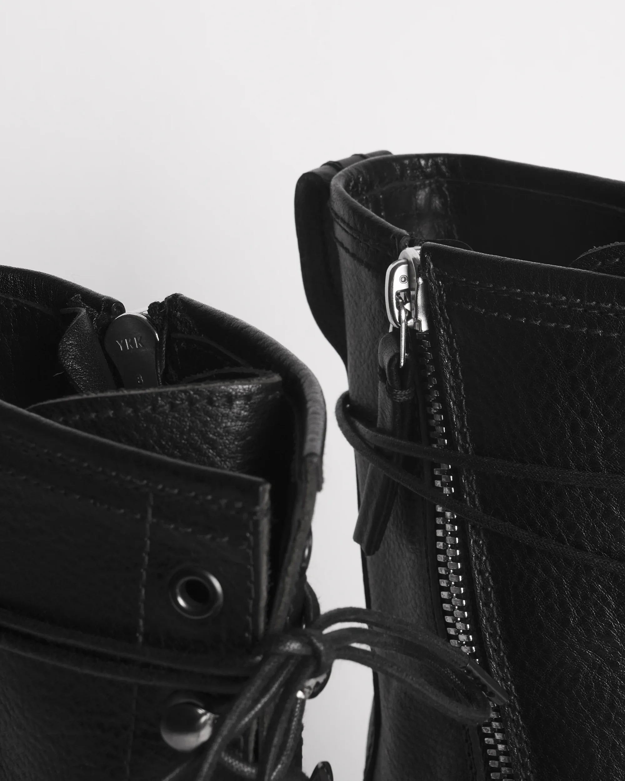 Premiata 016 boots cuir lacets zip homme