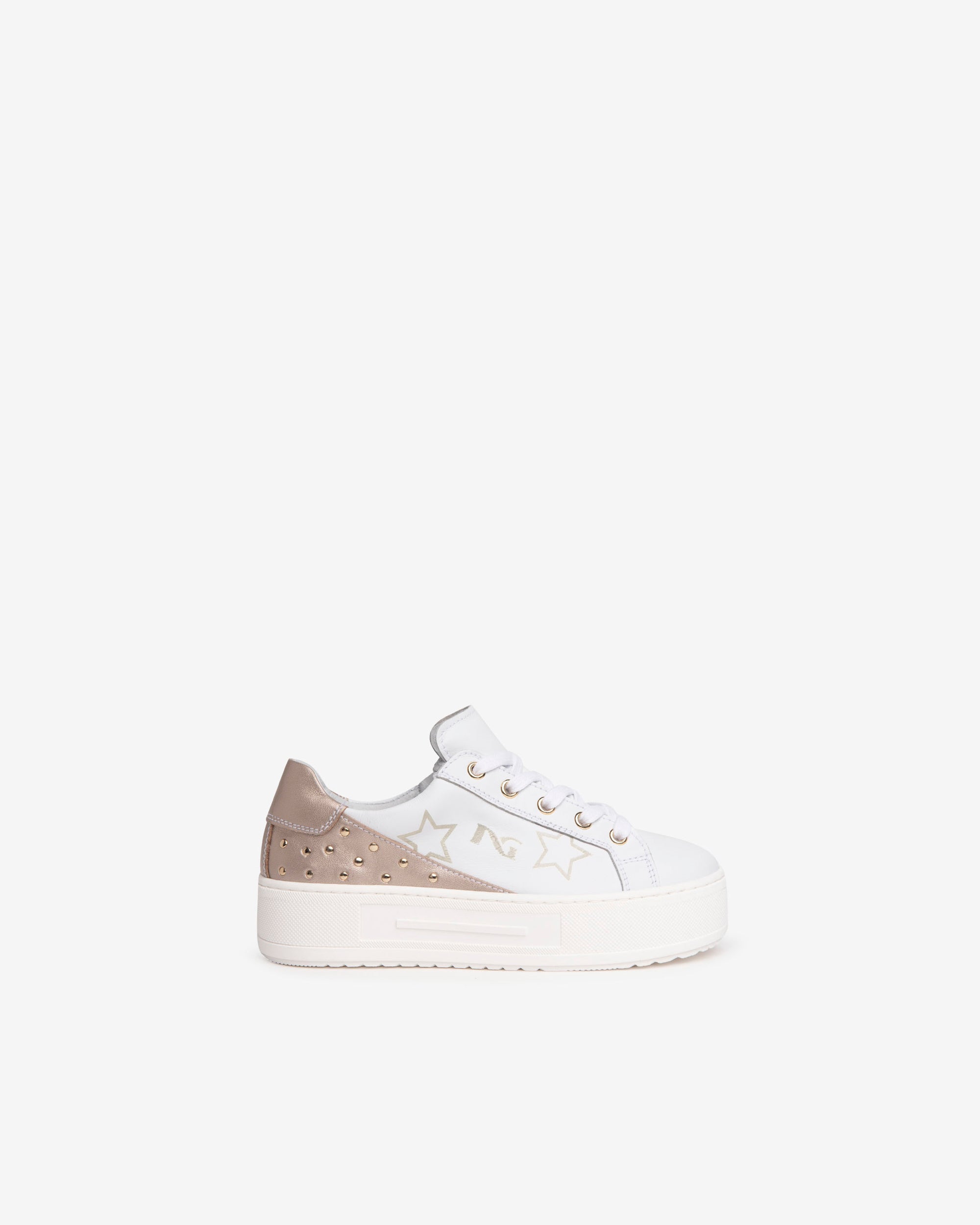 Nero Giardini Sneakers cuir fille clous zip pointure 34