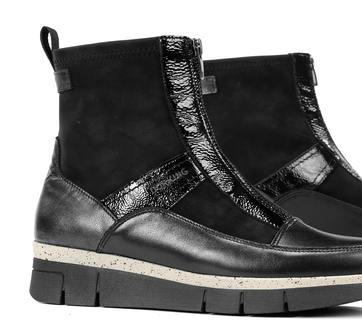 Dorking India D9331 bottines noir femme confort