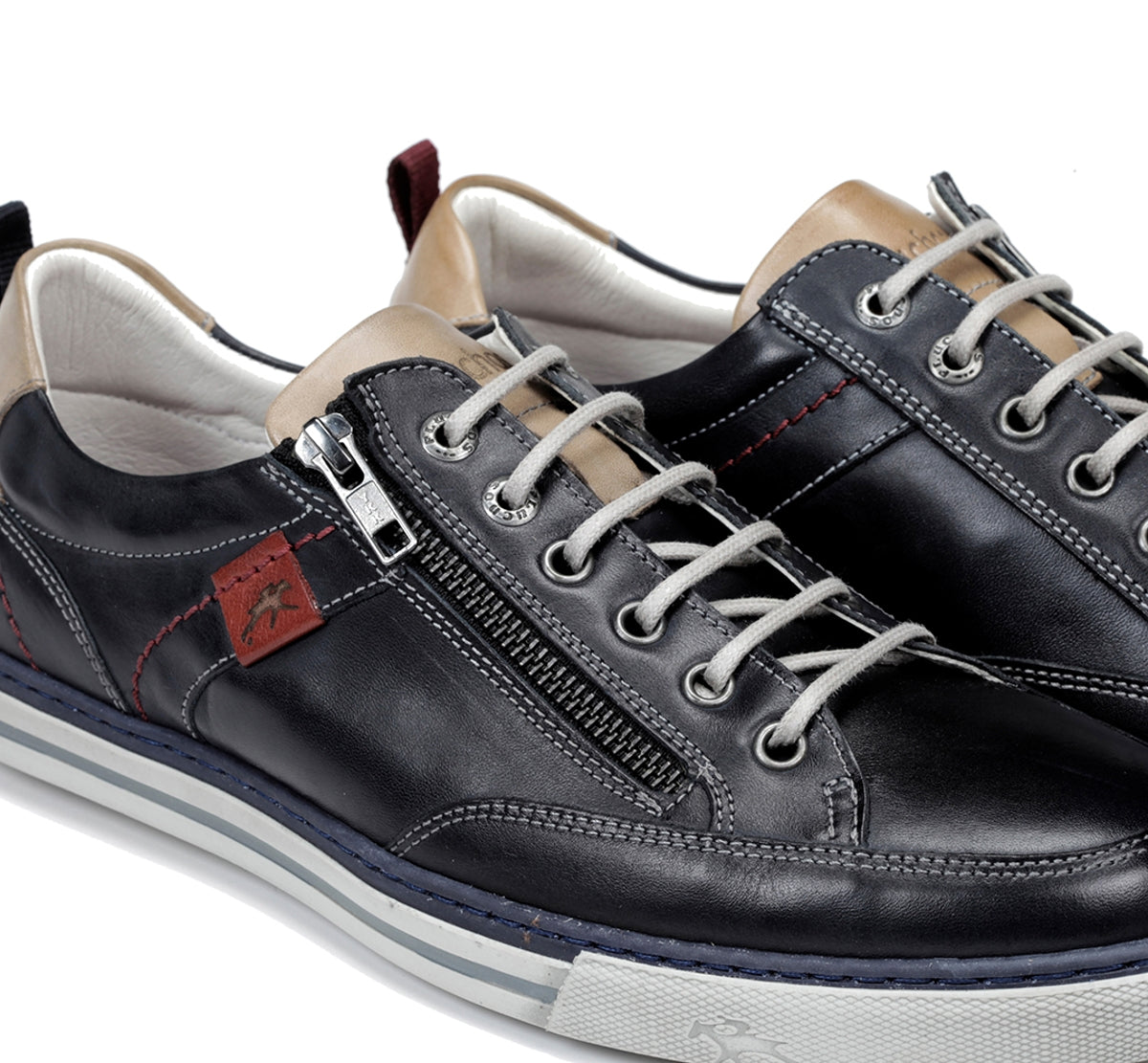Fluchos Quebec 9376 baskets homme bleu confort
