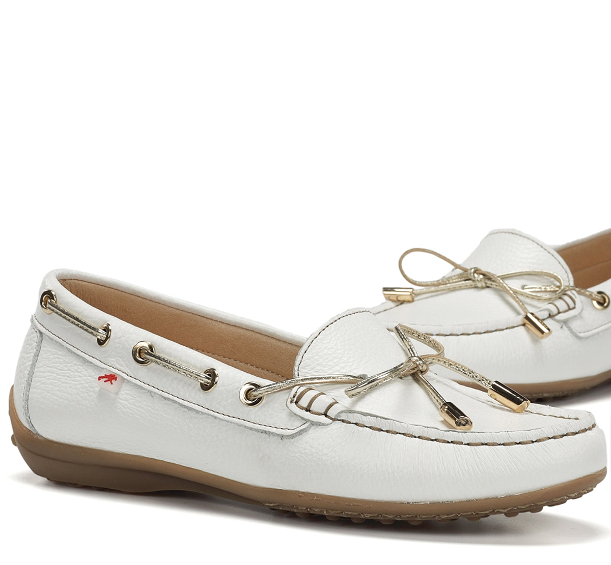 Fluchos Bruni F2158 mocassin blanc femme cuir