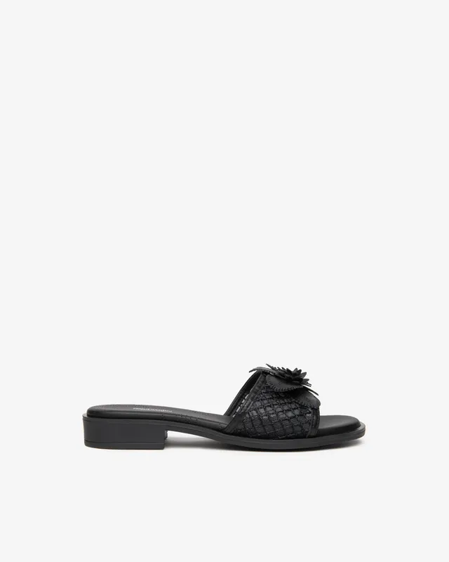 Nero Giardini Slippers mules cuir femme toile