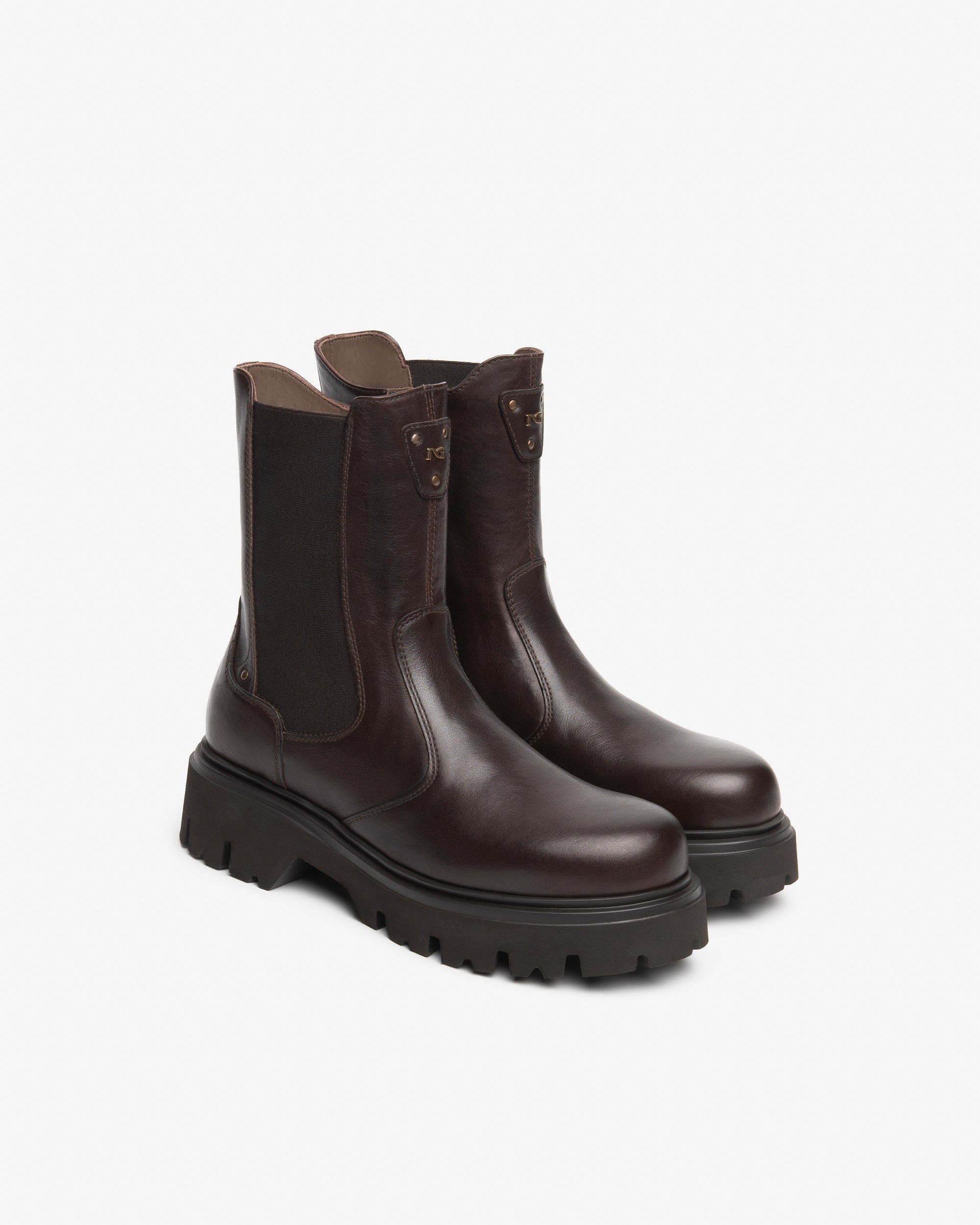 Nero Giardini Chelsea Boots Bottines Cuir Femme Talon 55